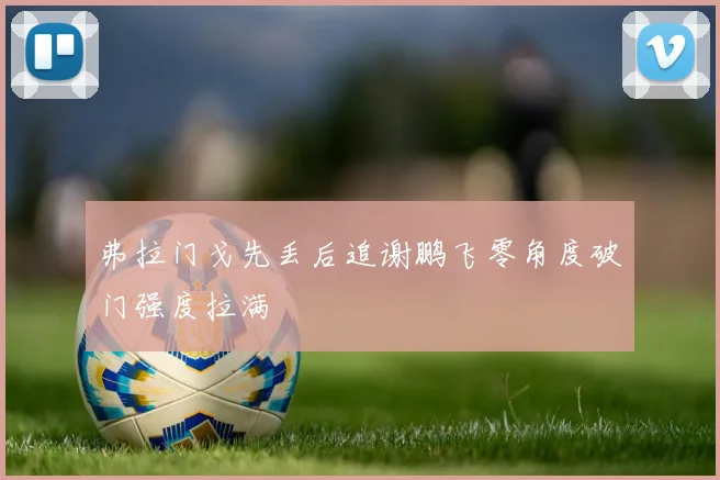 弗拉门戈先丢后追谢鹏飞零角度破门强度拉满